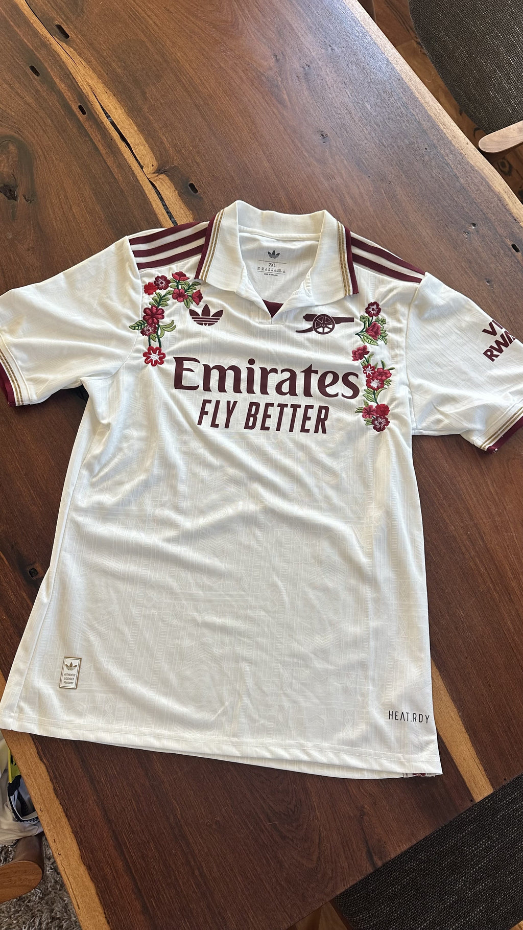 Custom Floral Embroidered Arsenal 25/26 Third Kit Football Jersey