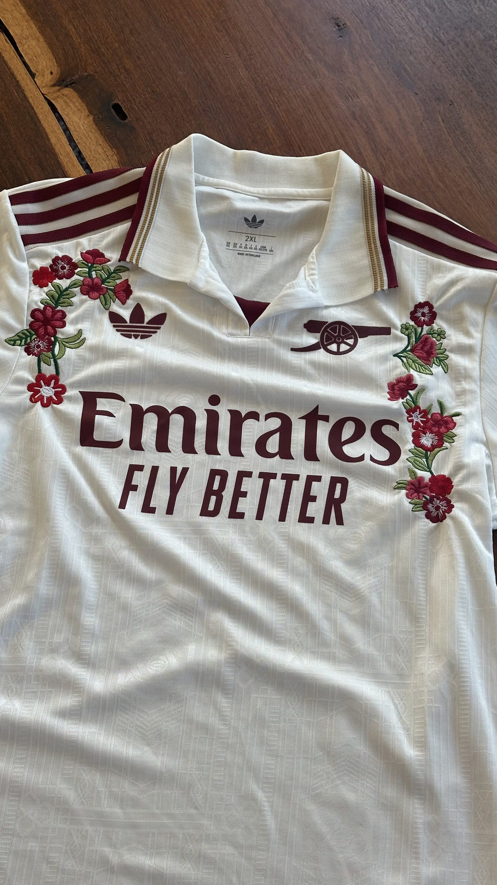 Custom Floral Embroidered Arsenal 25/26 Third Kit Football Jersey