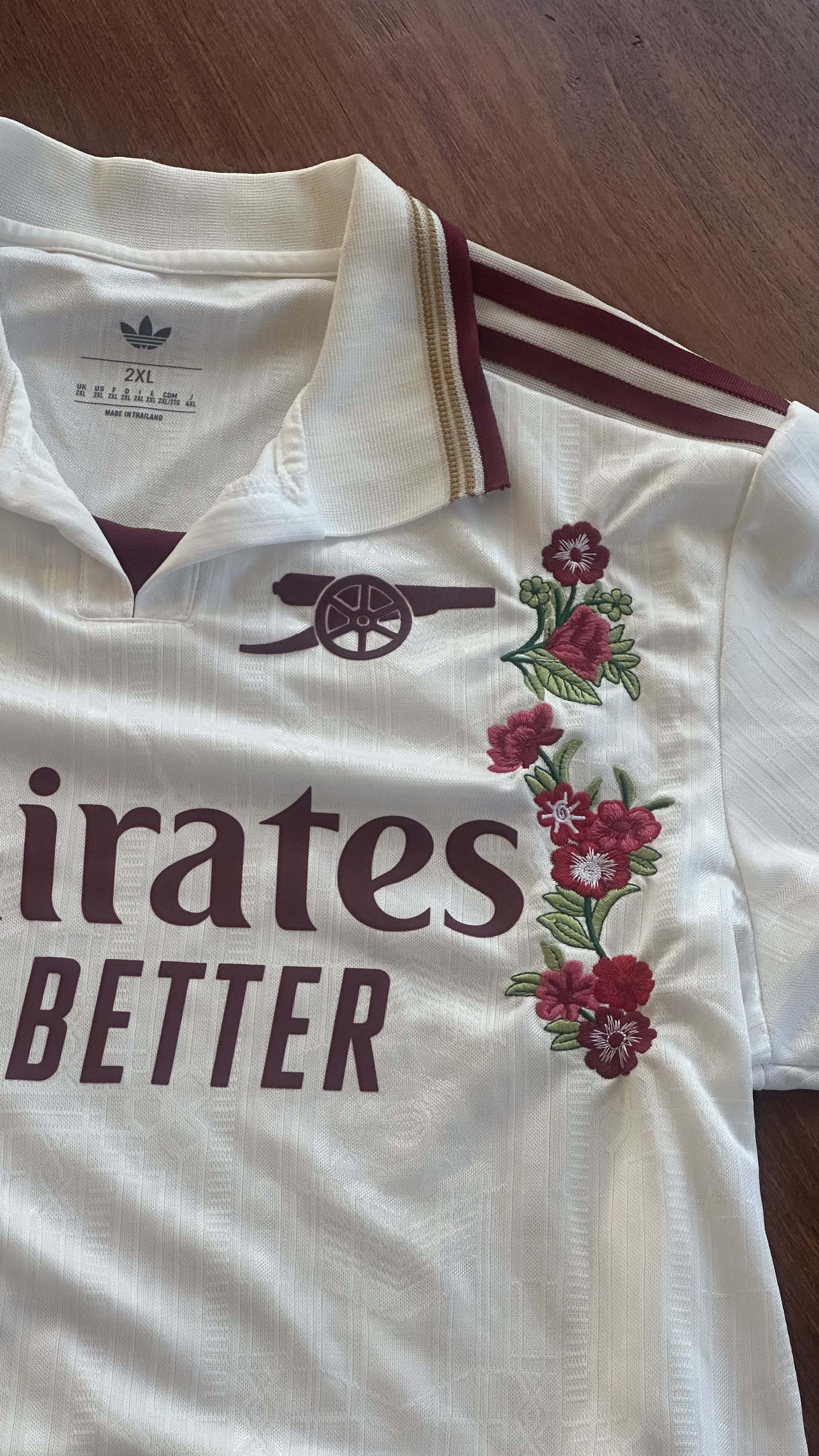Custom Floral Embroidered Arsenal 25/26 Third Kit Football Jersey