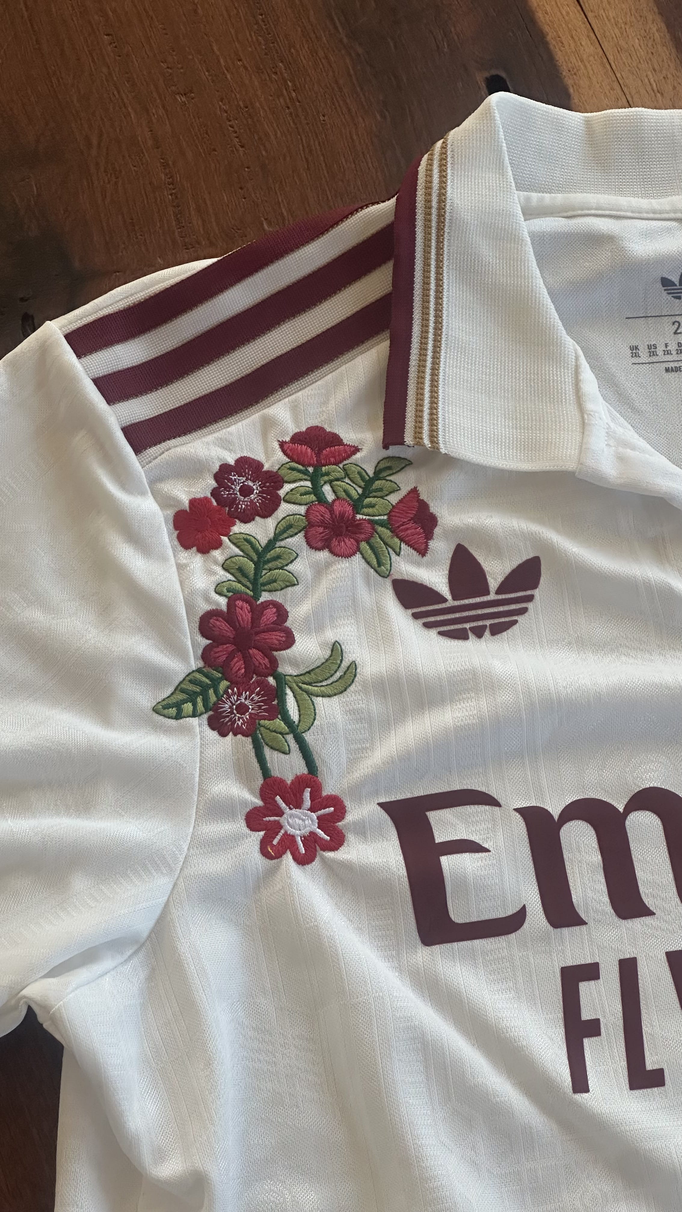 Custom Floral Embroidered Arsenal 25/26 Third Kit Football Jersey