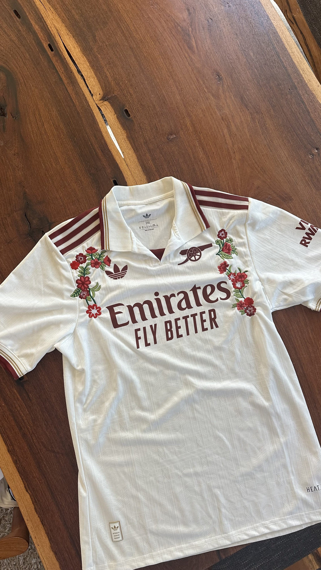 Custom Floral Embroidered Arsenal 25/26 Third Kit Football Jersey