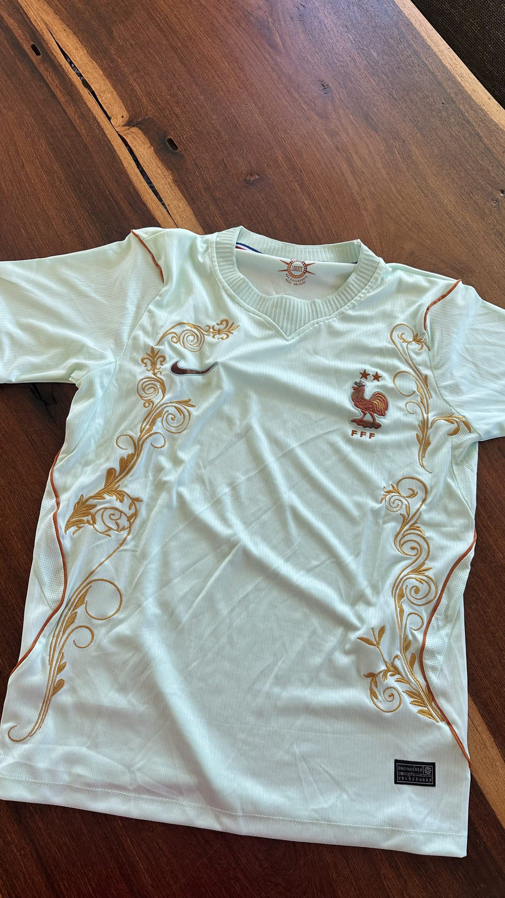 Custom Floral Embroidered France World Cup 2026 Away Football Jersey