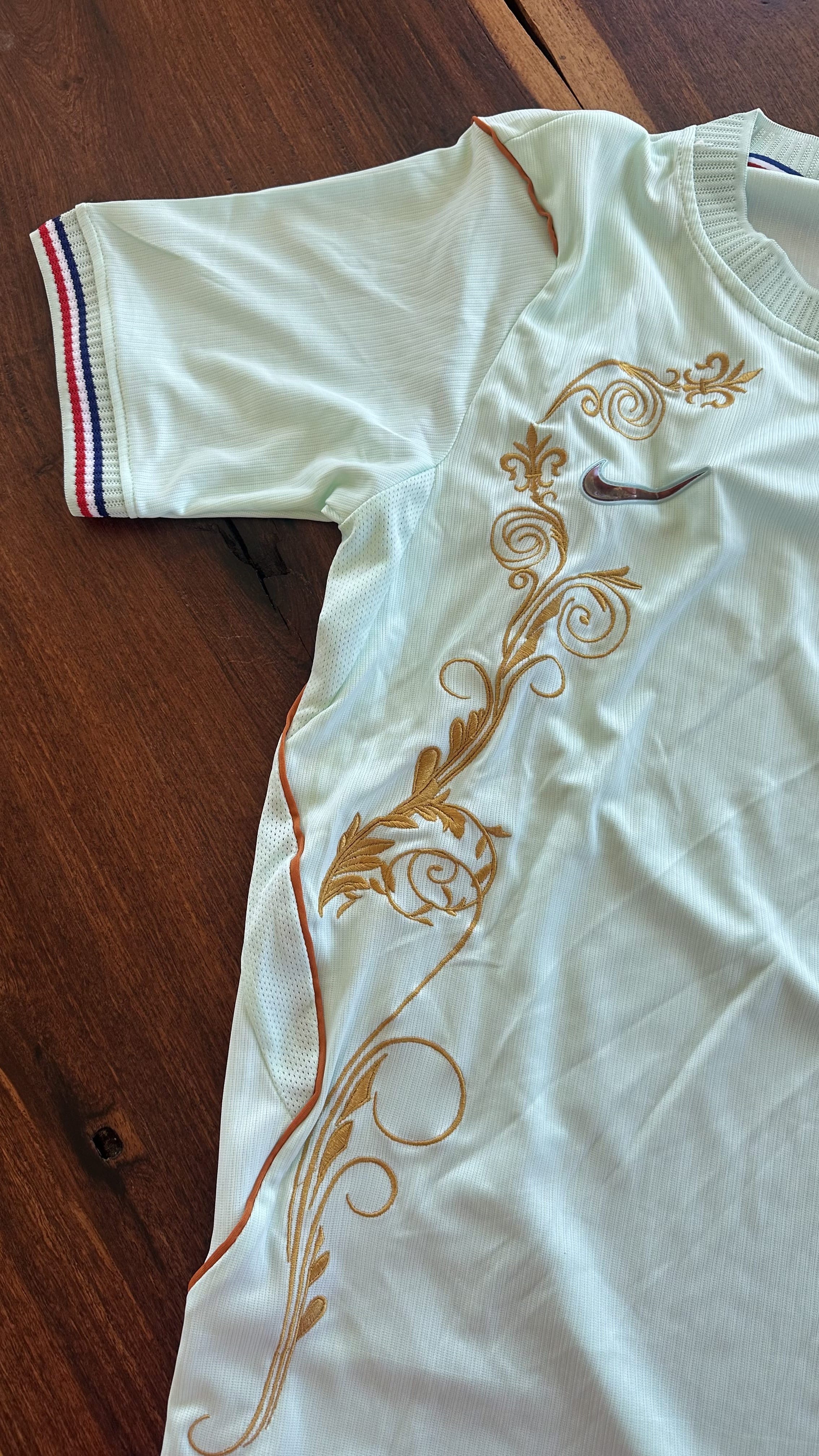 Custom Floral Embroidered France World Cup 2026 Away Football Jersey