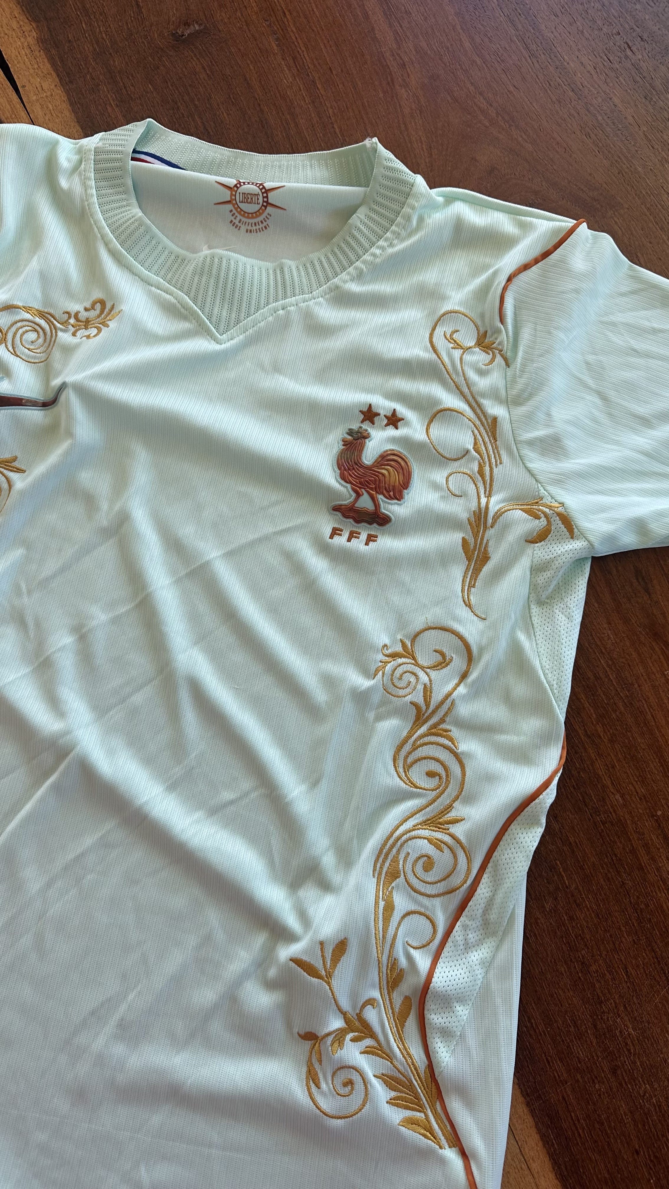Custom Floral Embroidered France World Cup 2026 Away Football Jersey