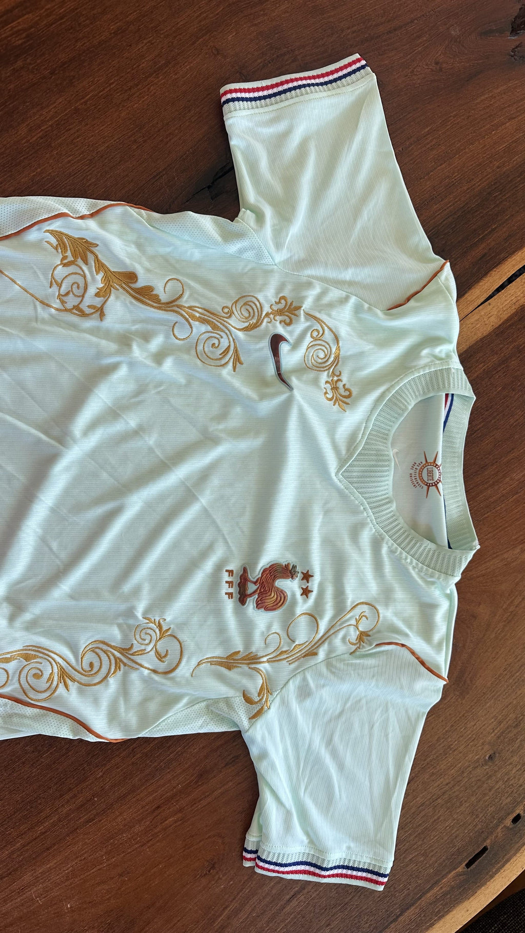 Custom Floral Embroidered France World Cup 2026 Away Football Jersey