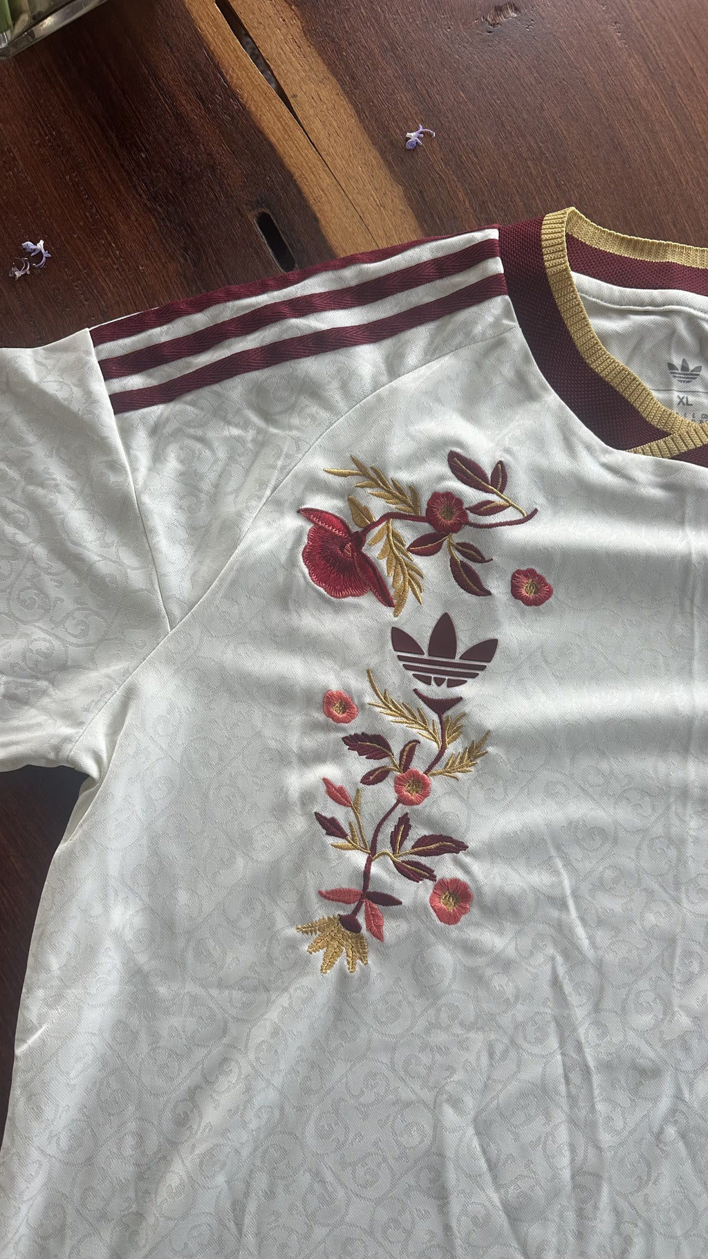 Custom Floral Embroidered Spain World Cup 2026 Home Football Jersey