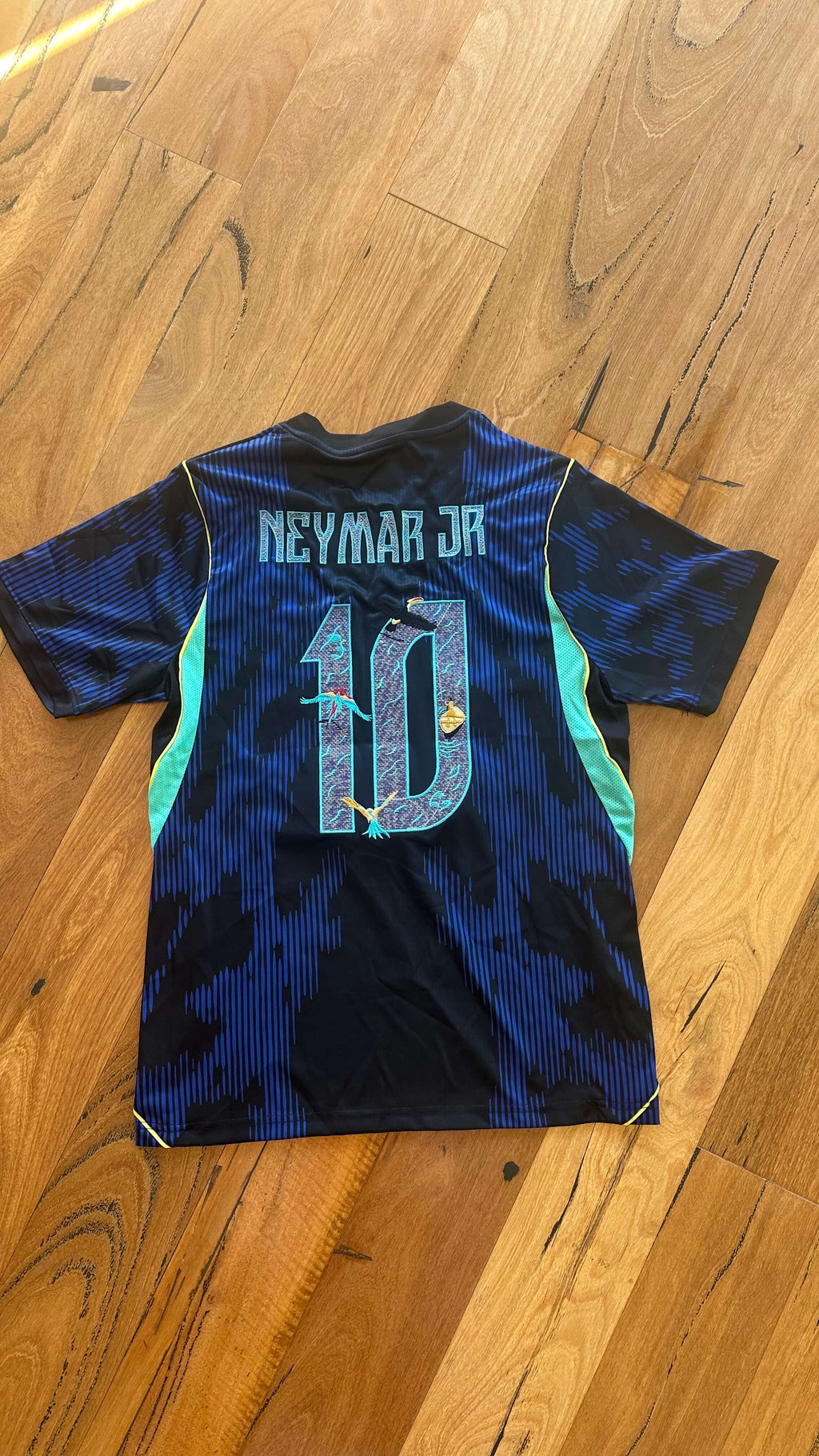 Embroidered Brazil 2026 World Cup Away Football Jersey – Neymar Jr 10